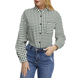 Long Sleeve Button Up Casual Shirt Top