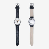 Classic Fashion Unisex Print Black Quartz Watch