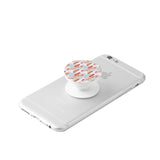 White Collapsible Grip & Stand for Phones and Tablets