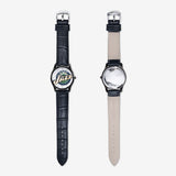 Classic Fashion Unisex Print Black Quartz Watch