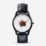 Classic Fashion Unisex Print Black Quartz Watch