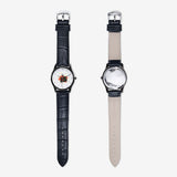 Classic Fashion Unisex Print Black Quartz Watch